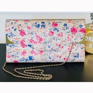 Floral Crossbody Clutch Handbag